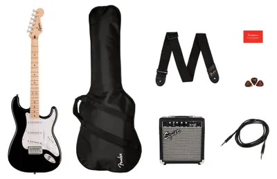 Produktbild von Fender Squier Sonic Stratocaster Pack Black E-Gitarre
