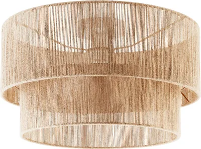 Produktbild von Deckenleuchte Lignea Lux aus Jute im Boho-Stil, 40W - braun