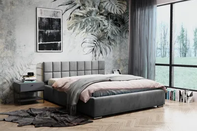 Obrázek produktu pro ADIDAR Ida čalouněná postel 140x200 cm dvoulůžko Kovový - dřevěný rám s hydraulickým podstavcem a lamelovým roštem, exkluzivní design (Ash - Magic Velvet 2218)