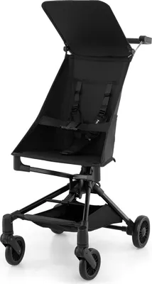 Produktbild von GOPLUS Kinderwagen, Reisebuggy faltbar mit verstellbarem Sonnendach & Aufbewahrungskorb, kompakter Kinderbuggy, Schwarz