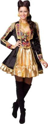Produktbild von Damesjas Deluxe Zwart "Yellow Submarine" 34