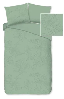Produktbild von Pure Bettwäsche "Den Haag" - Grün - (140x220 cm) - 100 % Polyester