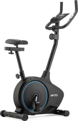 Produktbild von Gymtek® Magnetischer Heimtrainer, Fahrrad für Zuhause - bis 150kg - 8 Widerstandsstufen, 8kg Schwungmasse - LCD Display - für Home Gym Fitness