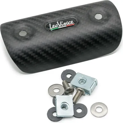 Produktbild von Endschalldämpfer LeoVince SLIP-ON LV-14 RACING Black Edition Edelstahl schwarz, Carbon Kappe & Hitzeschild für Moto Guzzi Stelvio