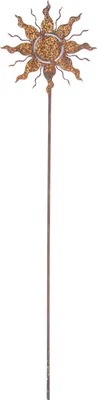 Produktbild von Sonnenstecker, Ø ca. 12 cm, Stab ca. 45 cm aus Metall zum Stecken, Rost-Optik