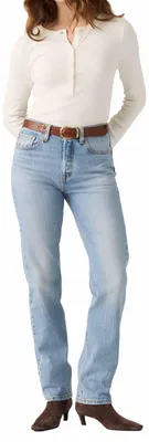 Image de Levi's, jean 501 pour femmes, coupe décontractée, taille 27W / longueur 32L