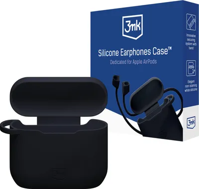 Obrázok produktu pre Apple Airpods 3. generácie - 3Mk silikónové puzdro na Airpods čierne