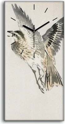 Produktbild von Dekor Leinwand Uhr Wandbilder 30x60 Malerei Asiatische Tier Vogel Kunst - schwarze Hände