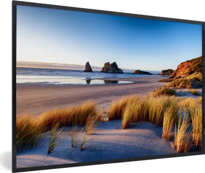 Produktbild von MuchoWow® MuchoWow® Gerahmtes Poster Strand - Meer - Natur 30x20 cm - Poster mit zchwarzem Bilderrahmen - Kunstdruck - Bild-Poster