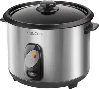 Obrázek produktu pro SENCOR SRM 2800SS Speciální hrnec na vaření rýže, vnější plášť z nerezu, objem 2,8 l (pro přípravu 2 300 g rýže), příkon 1 000 W