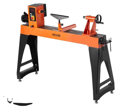 Obrázek produktu pro VEVOR soustruh na dřevo, 2 hp, soustruh na dřevo s proměnlivými otáčkami od 0 do 3200 ot/min, otočný stroj 457x1020 mm pracovní stůl, soustruh, pro střední až velké dřevoobráběcí projekty