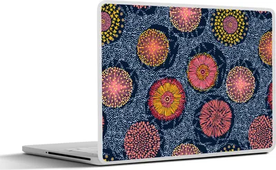 Produktbild von MuchoWow® Laptop Aufkleber Sticker Cover Blumen - Muster - Vintage 30x22 cm - Laptop-Sticker