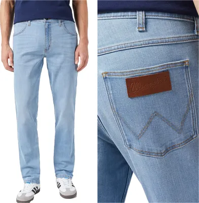 Obrázek produktu pro WRANGLER, pánské džíny, rovný střih, REGULAR FIT, W38 L30, modré, džíny, baggy jeans, buggy