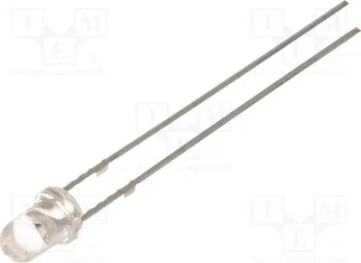 Produktbild von 2x LED OSG5DA3131A-12V LED Dioden THT 3mm 3mm 30° grün 3000÷4200mcd