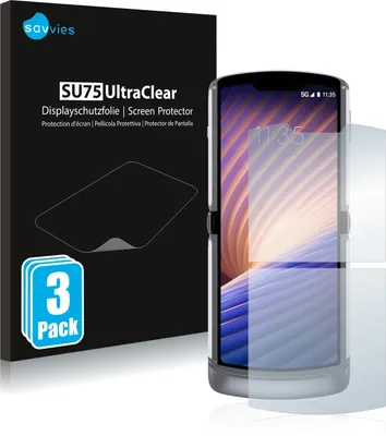Produktbild von 6x Für Motorola Razr 5G 2020 Schutzfolie Savvies Displayschutz Display Schutz Folie Klar Transparent