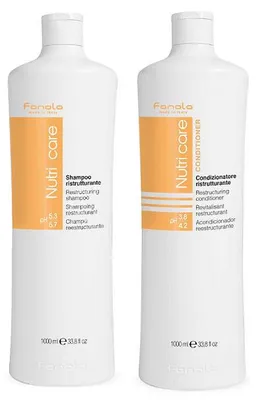 Immagine prodotto di Fanola Set Shampoo & Balsamo 1000 ml Ristrutturante Nutriente