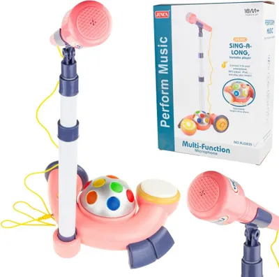 Produktbild von Karaoke-Mikrofon Auf Stativ Discokugel Mp3 Für Kinder