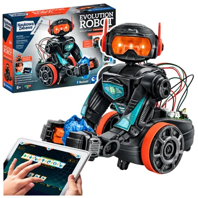 Zdjęcie produktu dla Zestaw do nauki i zabawy Evolution Robot 2.0 Aplikacja Bluetooth Silnik elektryczny Język polski Clementoni 50818