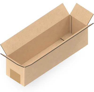 Produktbild von KK Verpackungen 25 Stück Versandkartons 385 x 110 x 105 mm Kartons 2-wellig BC-Welle, Faltkartons