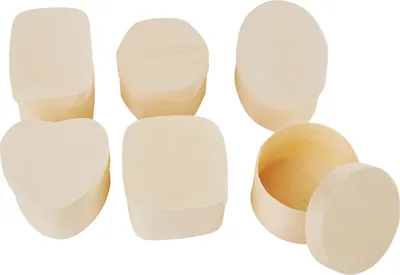 Produktbild von VBS Spanschachteln "Formen", 6er-Set, 4-6 cm