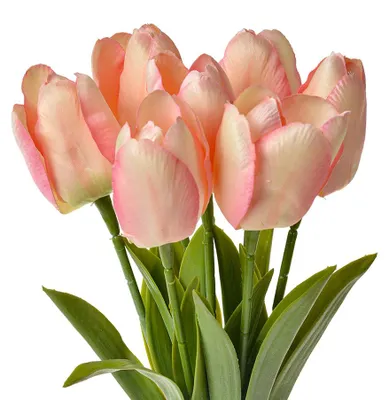 Imagen del producto de Clayre & Eef, flor artificial de rosa, 32 cm, blanca y rosa, de plástico