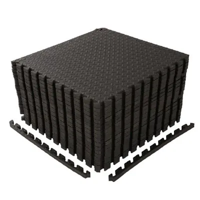 Produktbild von FCH 18 tlg 60 x 60cm Bodenmatte Set Schutzmattenset mit Endstücken Unterlegmatten Bodenschutz Schutzmatten Puzzlematte Poolmatte