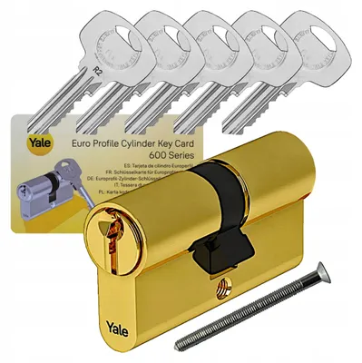 Produktbild von Yale Y600 Zylinder 30/45 Messing mit Notfunktion 5 Schlüssel