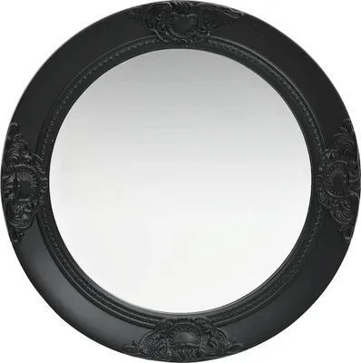 Produktbild von vidaXL Wandspiegel im Barock-Stil 50 cm Schwarz