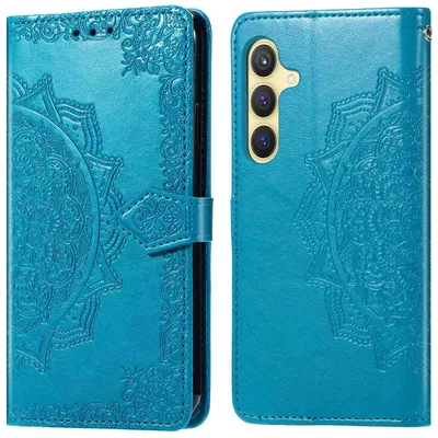 Obrázok produktu pre imoshion Mandala skladacie puzdro Samsung Galaxy S25 / S24 - tyrkysové
