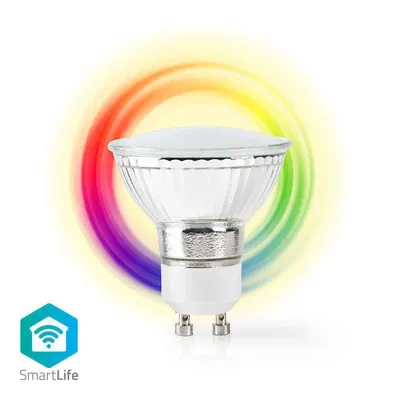Produktbild von Nedis Wi-Fi Smart LED-Glühbirne GU10 5W 330lm Vollfarbe RGBW