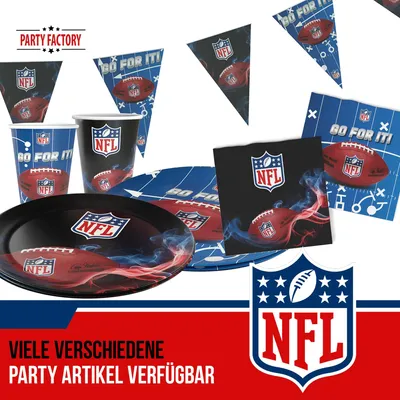 Produktbild von NFL Tischdecke 120x180cm Papiertischdecke Football Deko Fanartikel Party