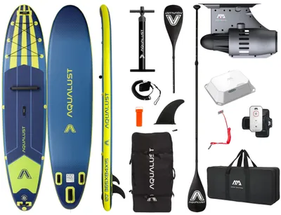 Produktbild von AQUALUST 12.0 SUP BOARD 365 cm Set mit Aqua Marina BlueDrive S Motor bis 170 kg