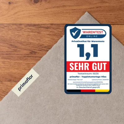 Produktbild von Primaflor Teppichunterlage VLIES-STOP PLUS - 60x120cm - Teppichstopper - Rutschfeste Unterlage für Teppiche & Matten - Antirutschmatte - Idealer Teppichgleitschutz