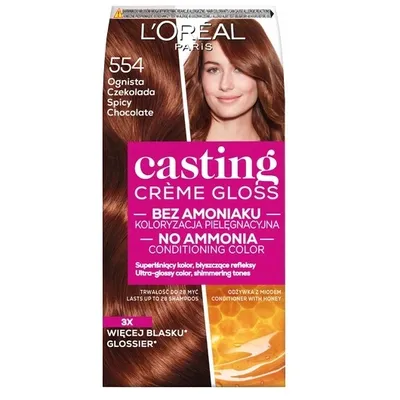 Zdjęcie produktu dla Farba Do Włosów L'oréal Casting Crème Gloss 554 Ognista Czekolada