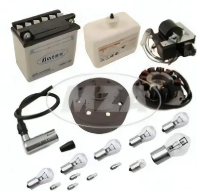 Produktbild von Simson Umrüstsatz Zündanlage VAPE (M-G) für SR50, SR80, SD50 auf 12V 35 / 35W mit Zubehör