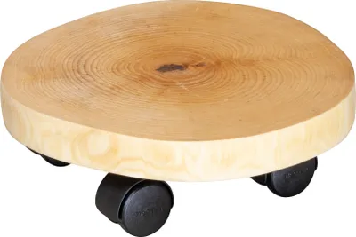Produktbild von WAGNER Pflanzenroller BAUMSTAMM UNIKAT Ø 25-30 x 8 cm, für innen, Birkenholz, natur geölt, Tragkraft 50 kg - 20026801