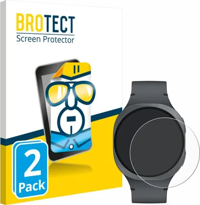 Produktbild von 2x Für Samsung Galaxy Watch 8 (40 mm) Schutzfolie BROTECT Displayschutz Display Schutz Folie Klar Transparent