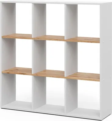 Produktbild von Raumteiler Vicco Nove Weiß/Goldkraft Eiche 107.2 x 107.8 cm, Model 56311