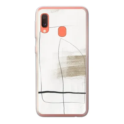 Produktbild von MuchoWow® Handyhülle Schutzhülle Hülle für Samsung Galaxy A20e Farbe - Minimalismus - Schwarz Silikon Softcase Handy Hülle - Abdeckung