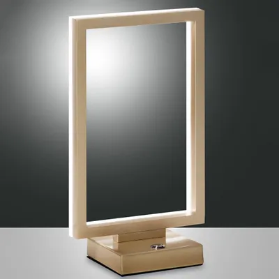 Produktbild von Fabas Luce LED Tischleuchte Bard 300x170mm 15W Warmweiß Gold dimmbar