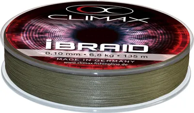 Produktbild von Climax Schnur IBraid Farbe Olive 135m Länge 135m ø 0,20mm