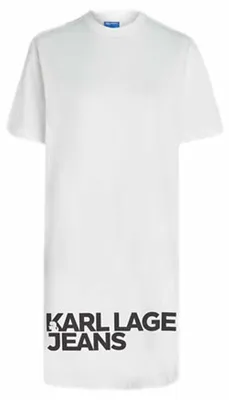 Produktbild von Karl Lagerfeld Jeans Damen Logo T-Shirt Dress Weiß XS