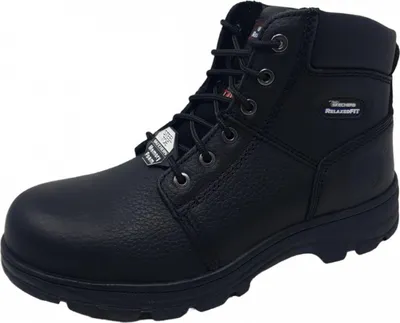 Produktbild von Skechers Work Stahlkappe Schnürstiefel Schwarz