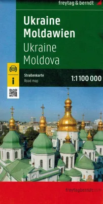 Produktbild von Ukraine - Moldawien, Straßenkarte 1:1.000.000, freytag & berndt