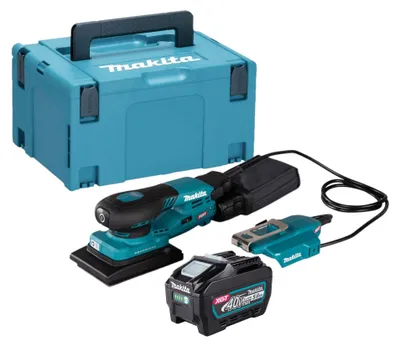 Zdjęcie produktu dla Makita BO 005 CGT101 Akumulatorowa szlifierka oscylacyjna 40 V maks. 80 x 130 mm skok 3,0 mm Bezszczotkowa + 1x akumulator 5,0 Ah + Makpac - bez ładowarki