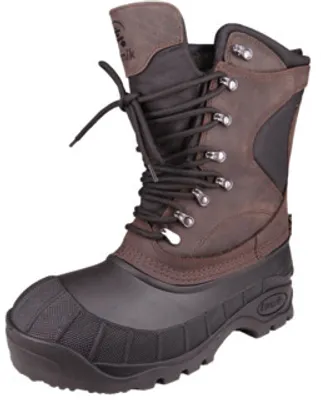 Image de Kamik Hommes Bottes Chaussures de randonnée Chaussures d'hiver Cody WK0570 Marron Dark Brown Cuir/Synthétique avec LOYALTY Profil multidirectionnelZylex Semelle intérieure en feutre uni S24-0041394