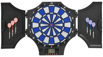 Productafbeelding van Elektronisch dartbord, 31 spellen, geschikt voor 8 spelers, zwart