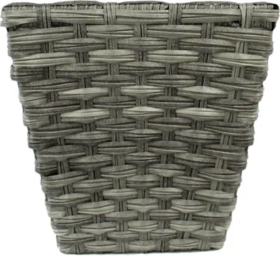 Produktbild von Rattan Blumentopf eckig L - 40 x 38cm - 1 Stück grau