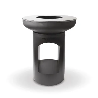 Immagine prodotto di BonFeu BonBiza Schwarz: camino da giardino con piastra grill