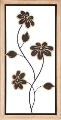 Image de Mauro Ferretti Wandbild Circly mit Applikation 50x3,2x100 cm cremefarben